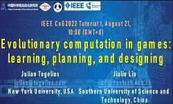Tutorial: Evolutionary Computation in Games: Learning, Planning, and Designing