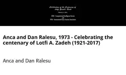Anca and Dan Ralesu, 1973 - Celebrating the centenary of Lotfi A. Zadeh (1921-2017)