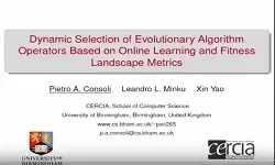 Dynamic Selection of Evolutionary Algorithm Operators Based on Online Learning and Fitness Landscape Metrics