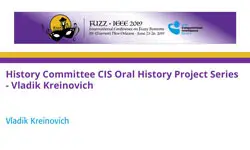 History Committee CIS Oral History Project Series - Vladik Kreinovich