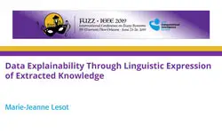 Data Explainability Through Linguistic Expression of Extracted Knowledge