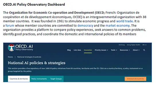 OECD.AI Policy Observatory Dashboard: Best Portal for National AI Policies and Strategies