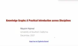 Tutorials: Knowledge Graphs: A Practical Introduction across Disciplines