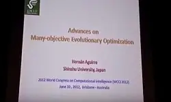 Advances on Many-objective Evolutionary Optimization - IEEE WCCI 2012