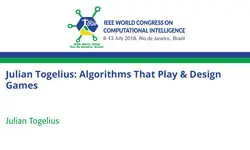 Julian Togelius: Algorithms That Play & Design Games