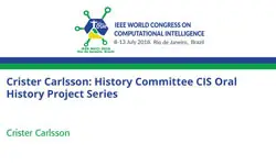 Crister Carlsson: History Committee CIS Oral History Project Series