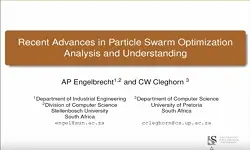 Tutorial:Recent Advances in Particle Swarm Optimization Analysis and Understanding