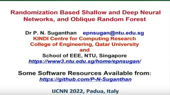 Tutorial - Randomization Based Deep and Shallow Learning Methods for Classification and Forecasting