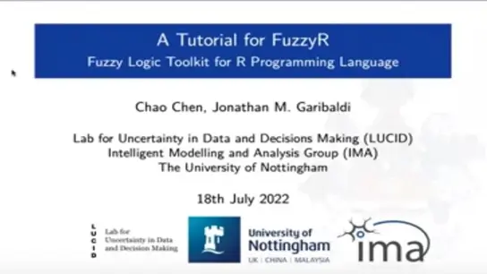 Tutorial - FuzzyR: Fuzzy Logic Toolkit for R