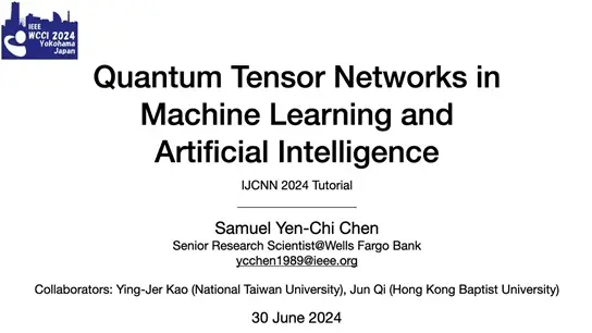 Quantum Tensor Networks in Machine Learning and Artificial Intelligence Video