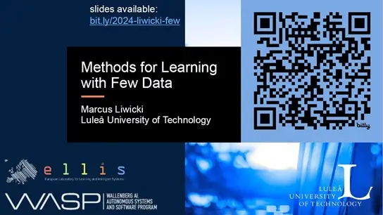 Methods for Learning with Few Data Slides