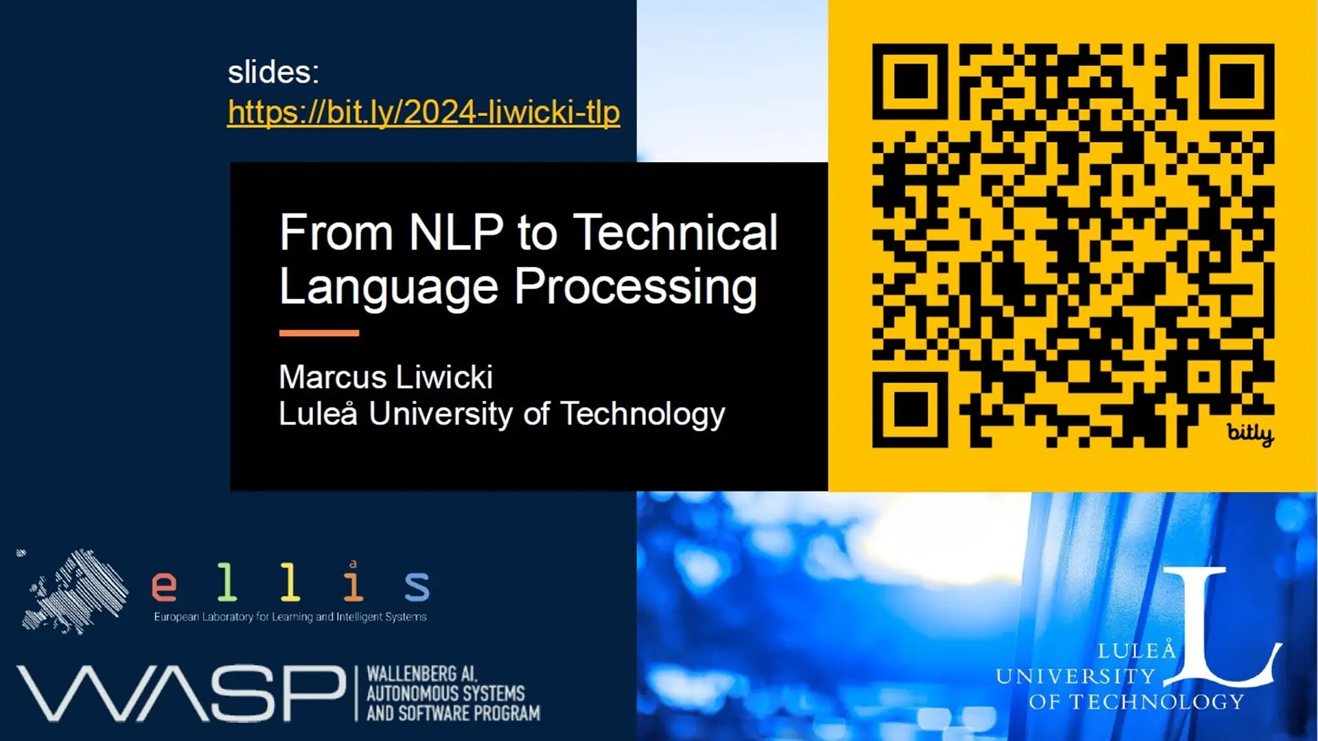 From NLP to Technical Language Processing (TLP) Slides