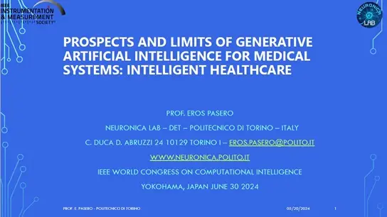 Prospects and Limits for Generative Artificial Intelligence for Medical Systems: Intelligent Healthcare Slides