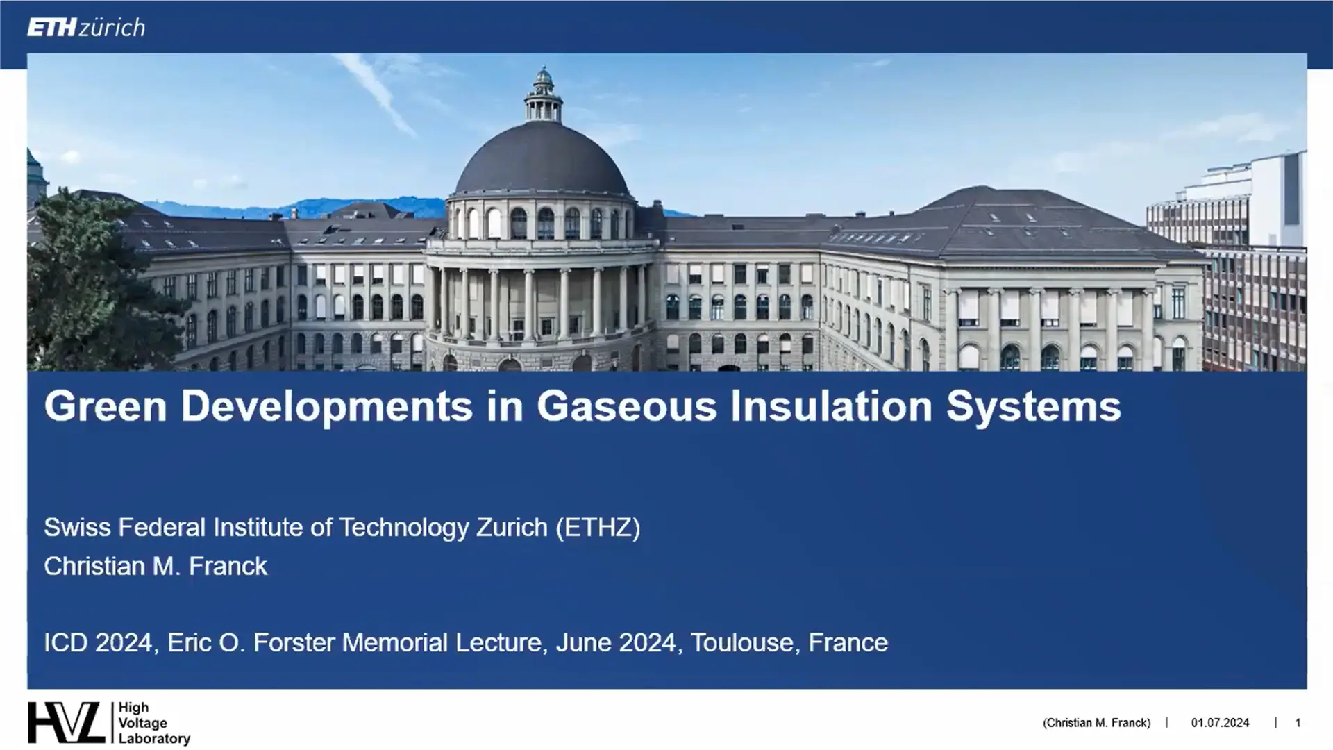 Green Developments in Gaseous Insulation Systems (video)