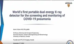 World’s First Portable Dual Energy X-ray Detector for the Screening and Monitoring of COVID-19 Pneumonia