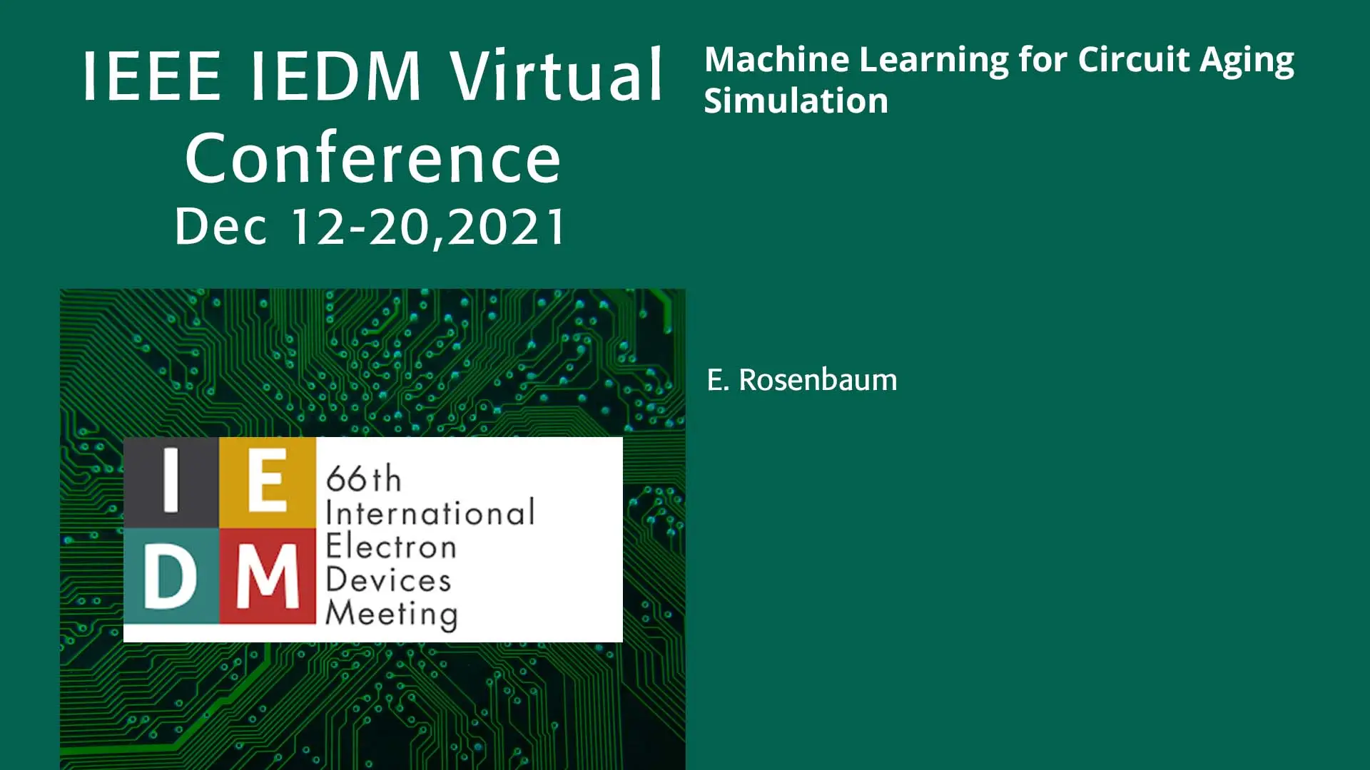 Machine Learning for Circuit Aging Simulation