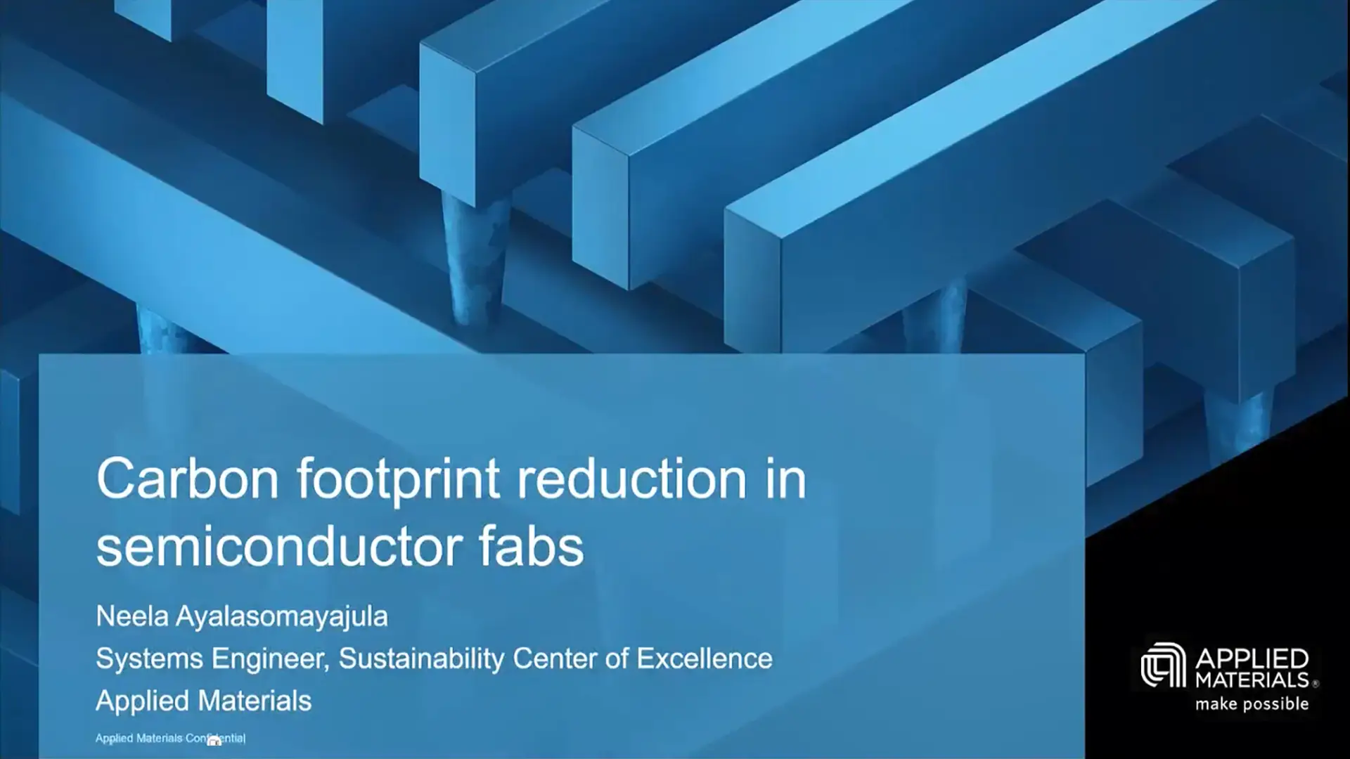 Carbon footprint reduction in Semiconductor fabs (Video)