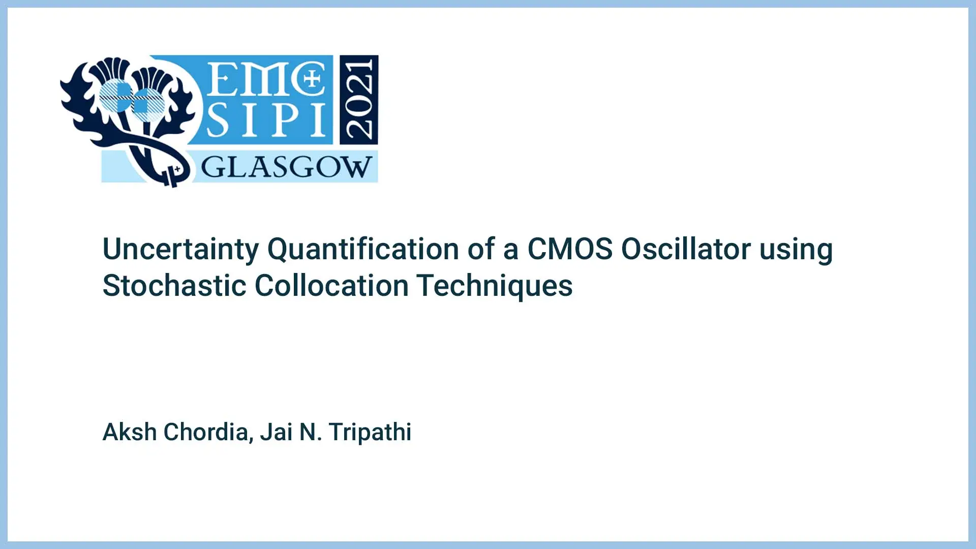 Uncertainty Quantification of a CMOS Oscillator using Stochastic Collocation Techniques