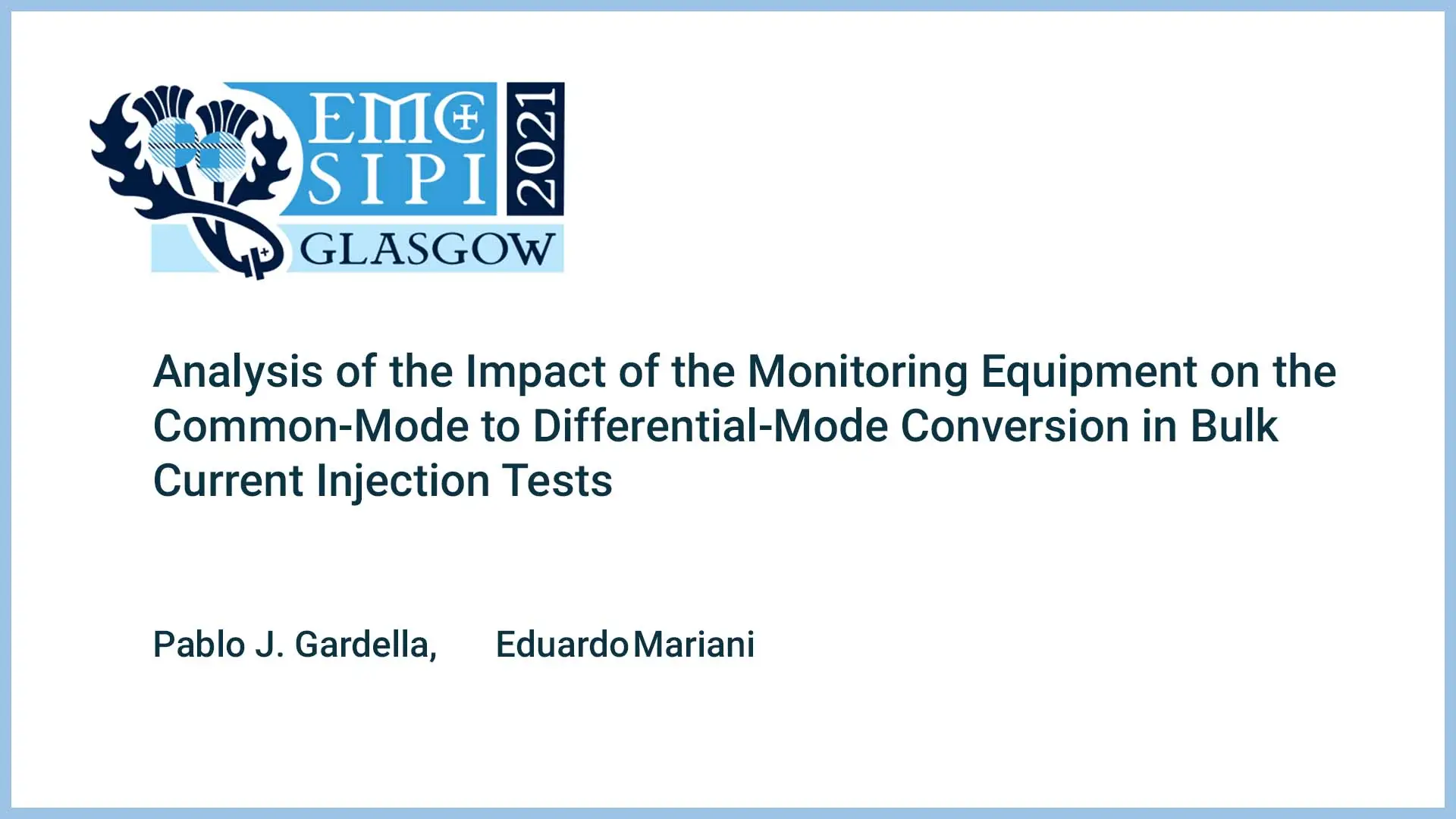 Analysis of the Impact of the Monitoring Equipment on the Common-Mode to Differential-Mode Conversion in Bulk Current Injection Tests