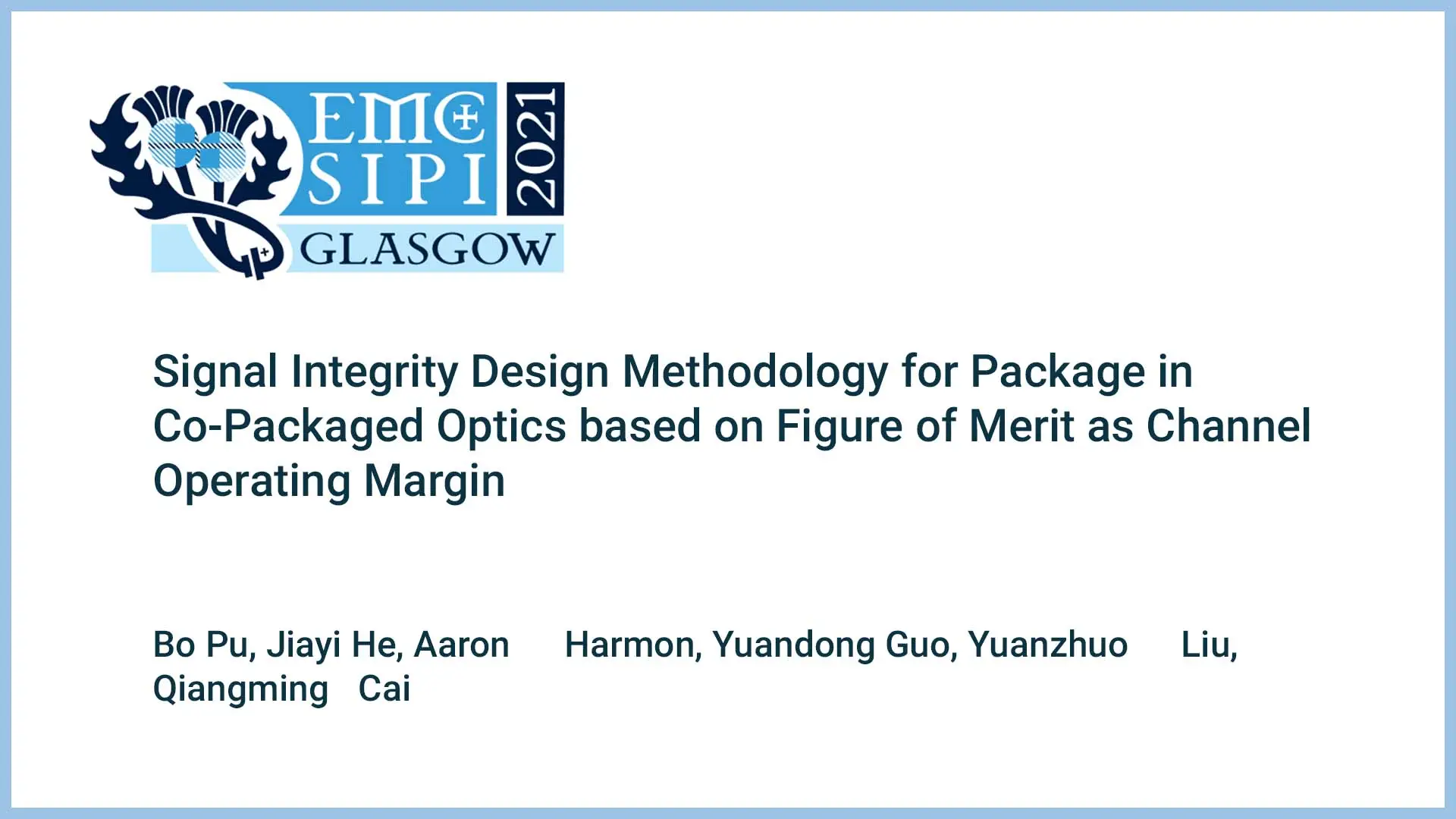 Signal Integrity Design Methodology for Package in Co-Packaged Optics based on Figure of Merit as Channel Operating Margin