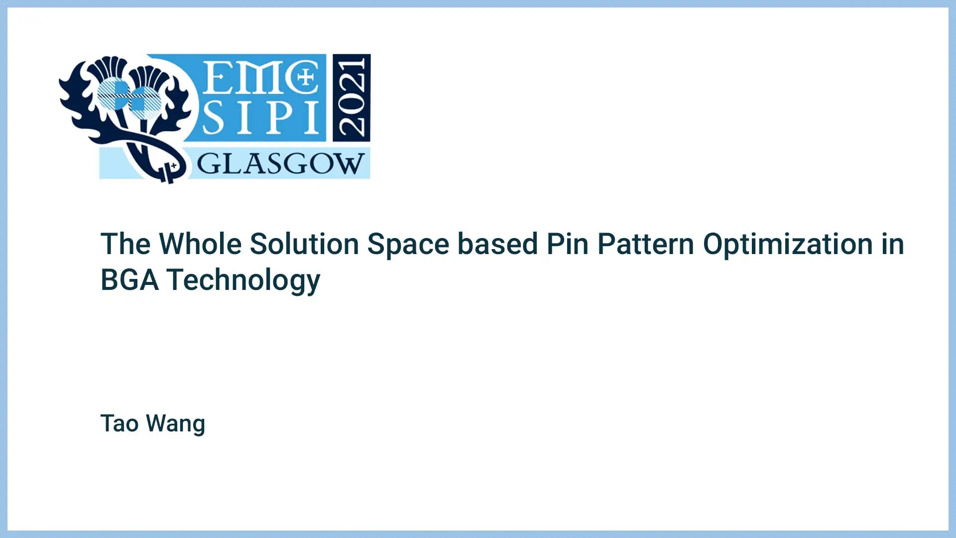 The Whole Solution Space based Pin Pattern Optimization in BGA Technology