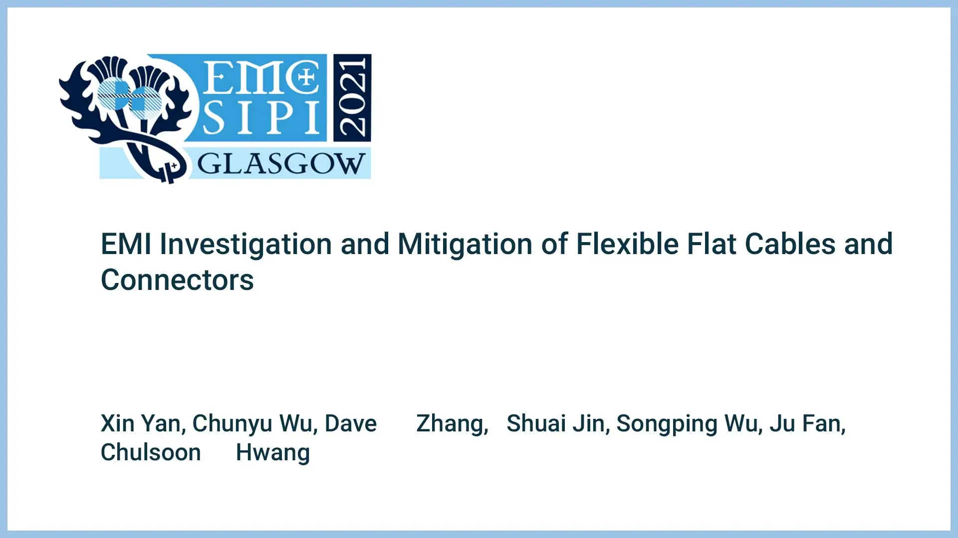 EMI Investigation and Mitigation of Flexible Flat Cables and Connectors