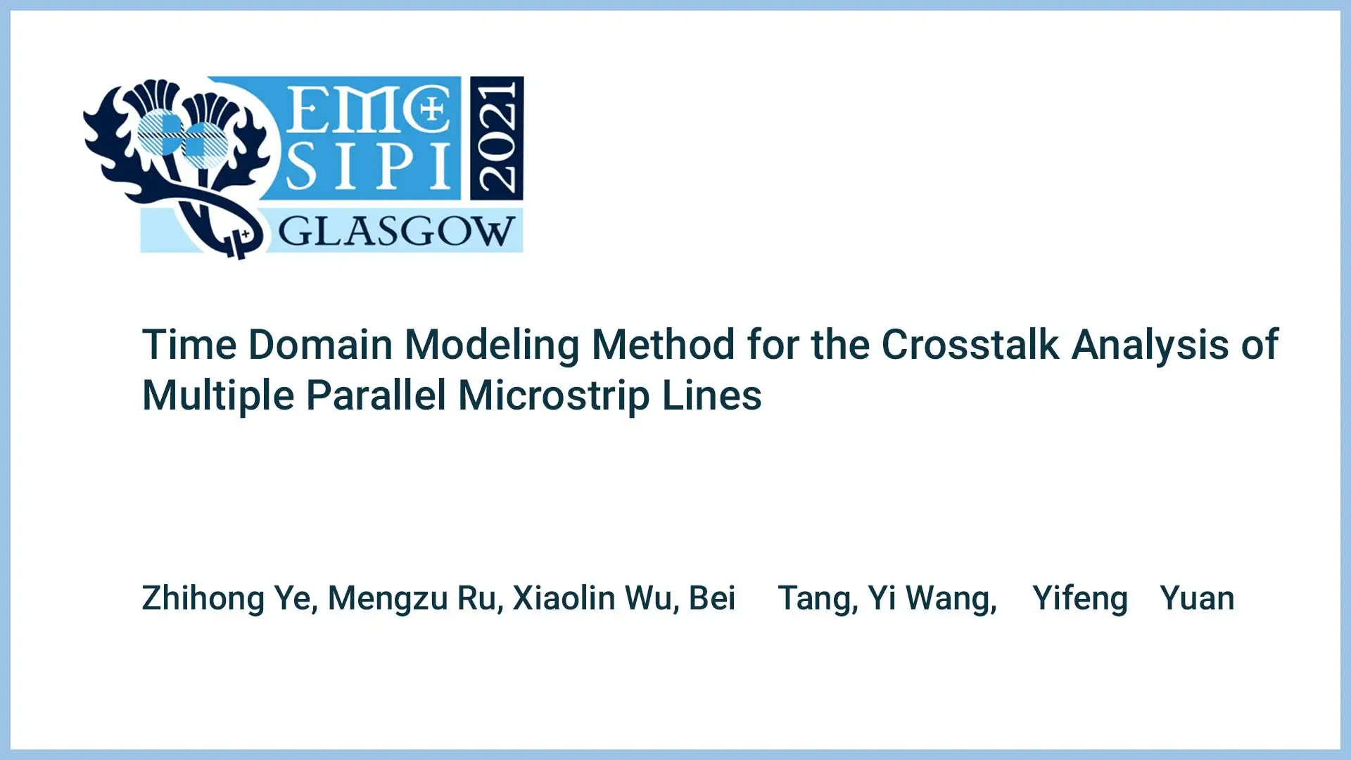 Time Domain Modeling Method for the Crosstalk Analysis of Multiple Parallel Microstrip Lines