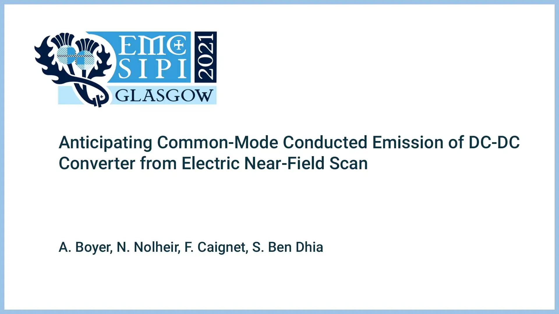 Anticipating Common-Mode Conducted Emission of DC-DC Converter from Electric Near-Field Scan