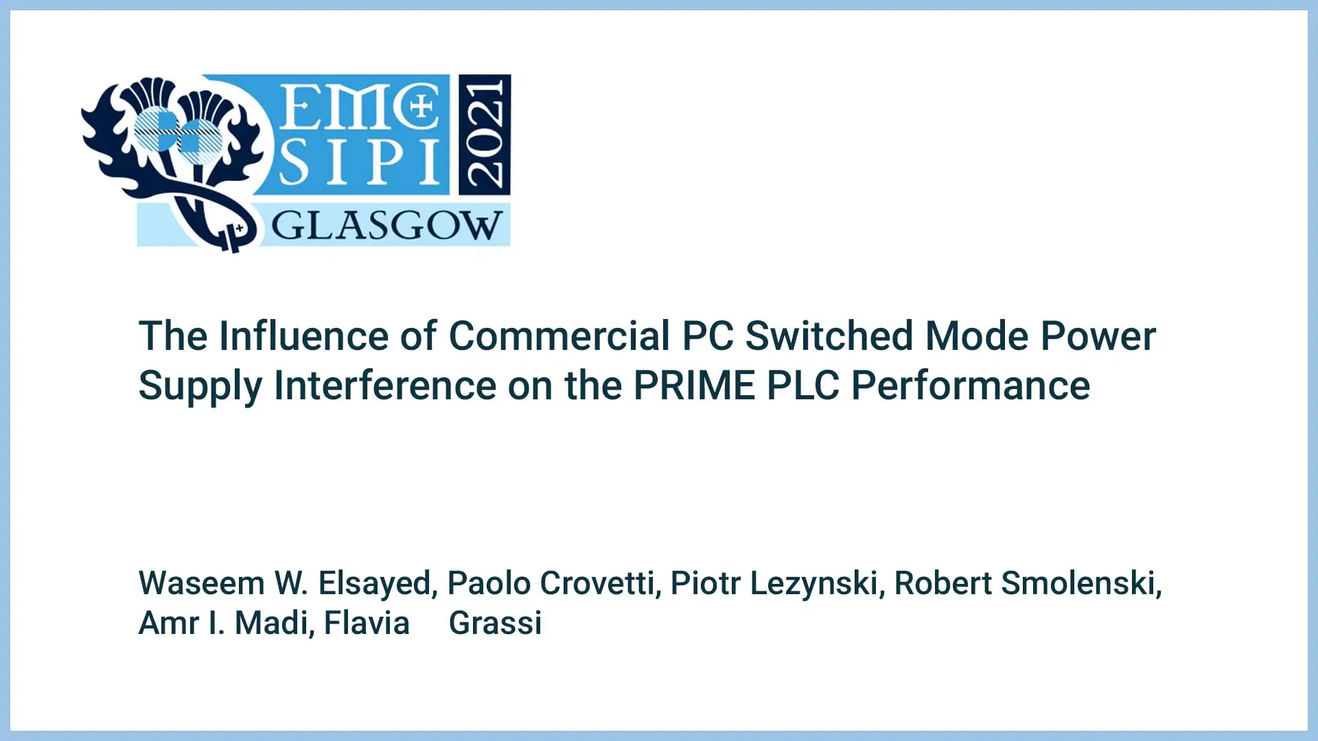 The Influence of Commercial PC Switched Mode Power Supply Interference on the PRIME PLC Performance