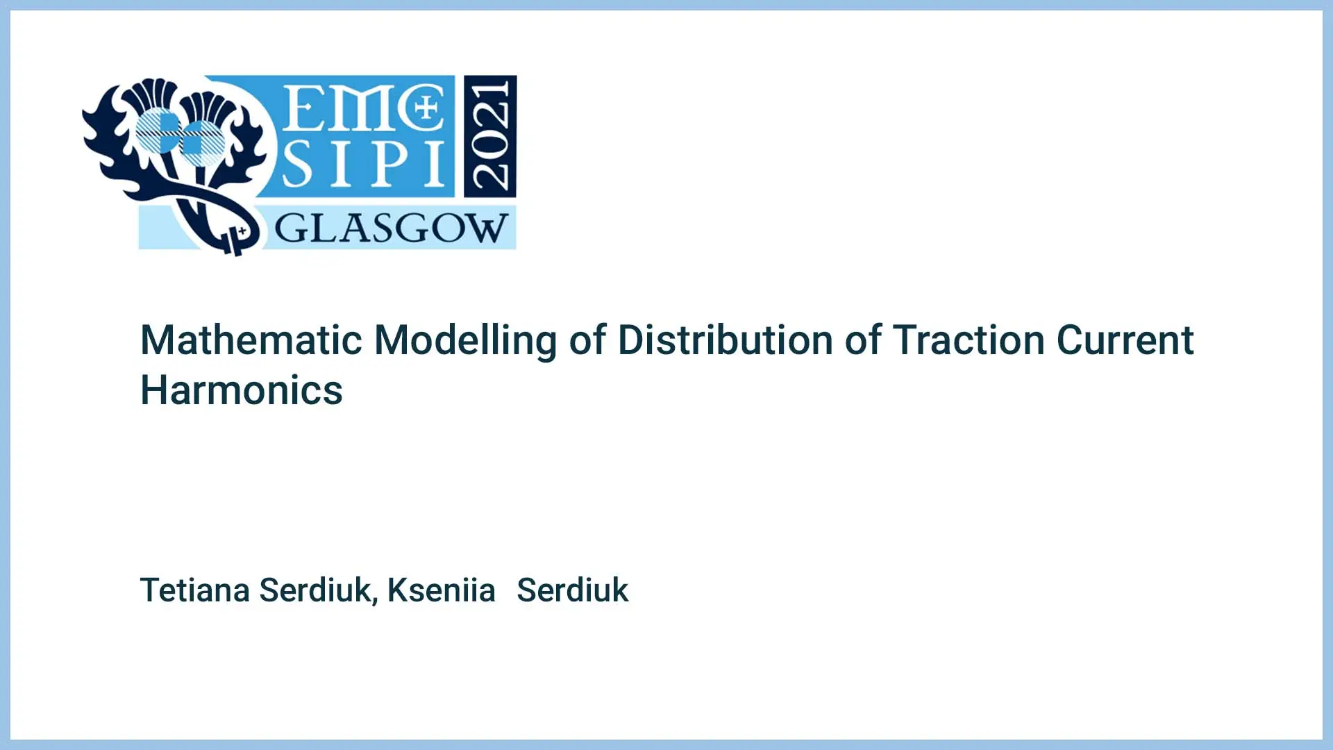 Mathematic Modelling of Distribution of Traction Current Harmonics