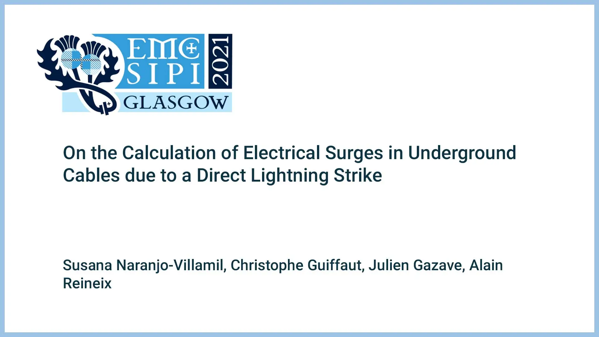 On the Calculation of Electrical Surges in Underground Cables due to a Direct Lightning Strike