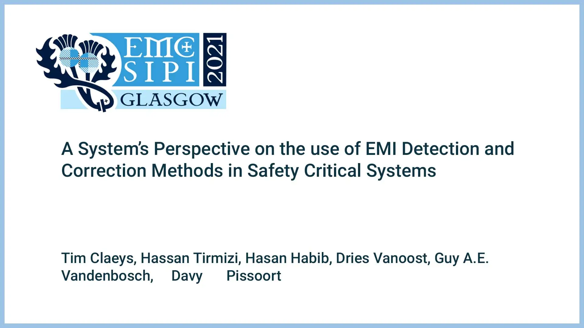 A System&#039;s Perspective on the use of EMI Detection and Correction Methods in Safety Critical Systems