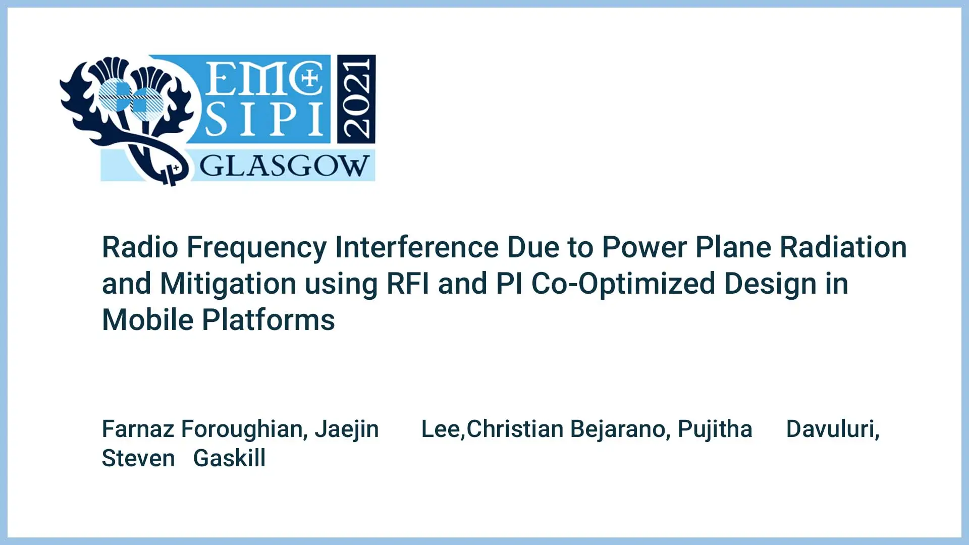 Radio Frequency Interference Due to Power Plane Radiation and Mitigation using RFI and PI Co-Optimized Design in Mobile Platforms