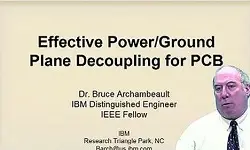 Effective Power/Ground Plane Decoupling for PCB Video