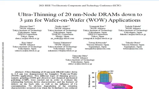 ECTC 2021 Outstanding Session paper