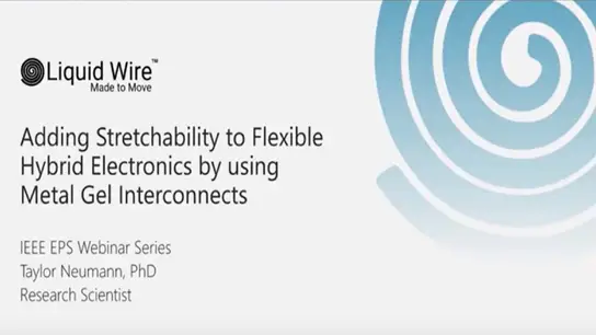 Adding Stretchability to Flexible Hybrid Electronics by using Metal Gel Interconnects