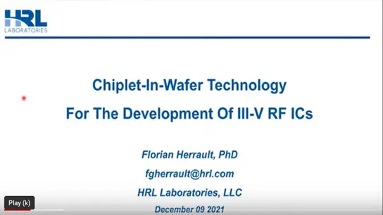 Chiplet-In-Wafer Technology For The Development Of III-V RF IC