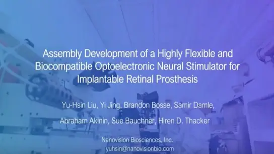 Integration Of An Optoelectronic, Flexible Neural Stimulator For Implantable Retinal Prosthesis