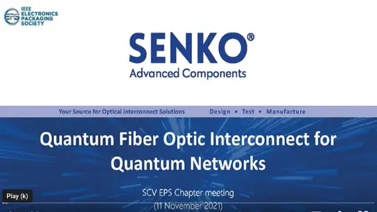 Quantum Fiber-Optic Interconnect Technology For Quantum Networks