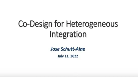 Overview of Co-Design of Electronics Systems, and NSF Proposal Review