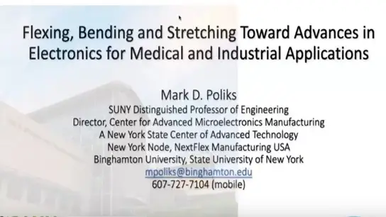 Flexing, Bending And Stretching Toward Advances In Electronics For Medical And Industrial Applications