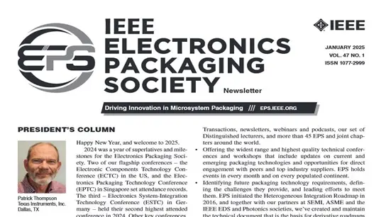 Electronics Packaging Society Newsletter Winter 2025