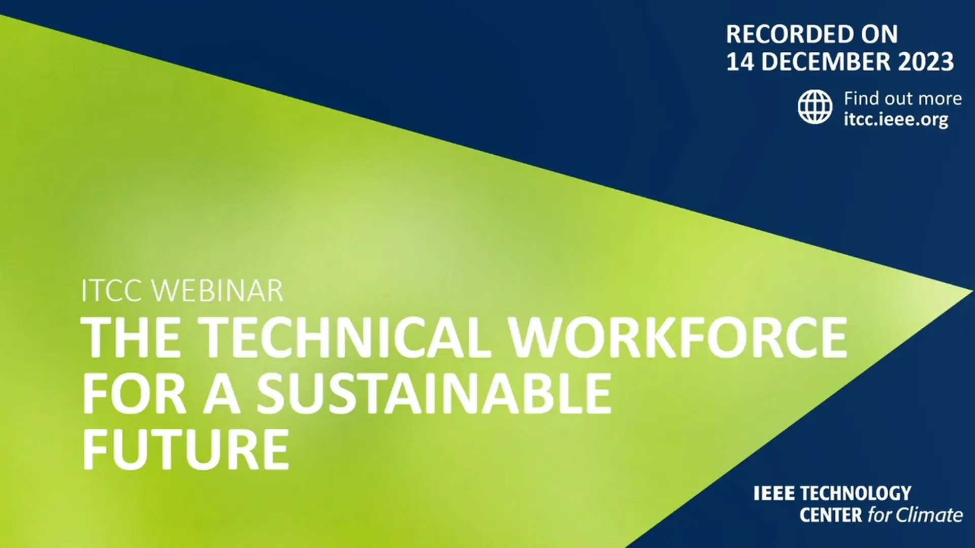 The Technical Workforce for a Sustainable Future