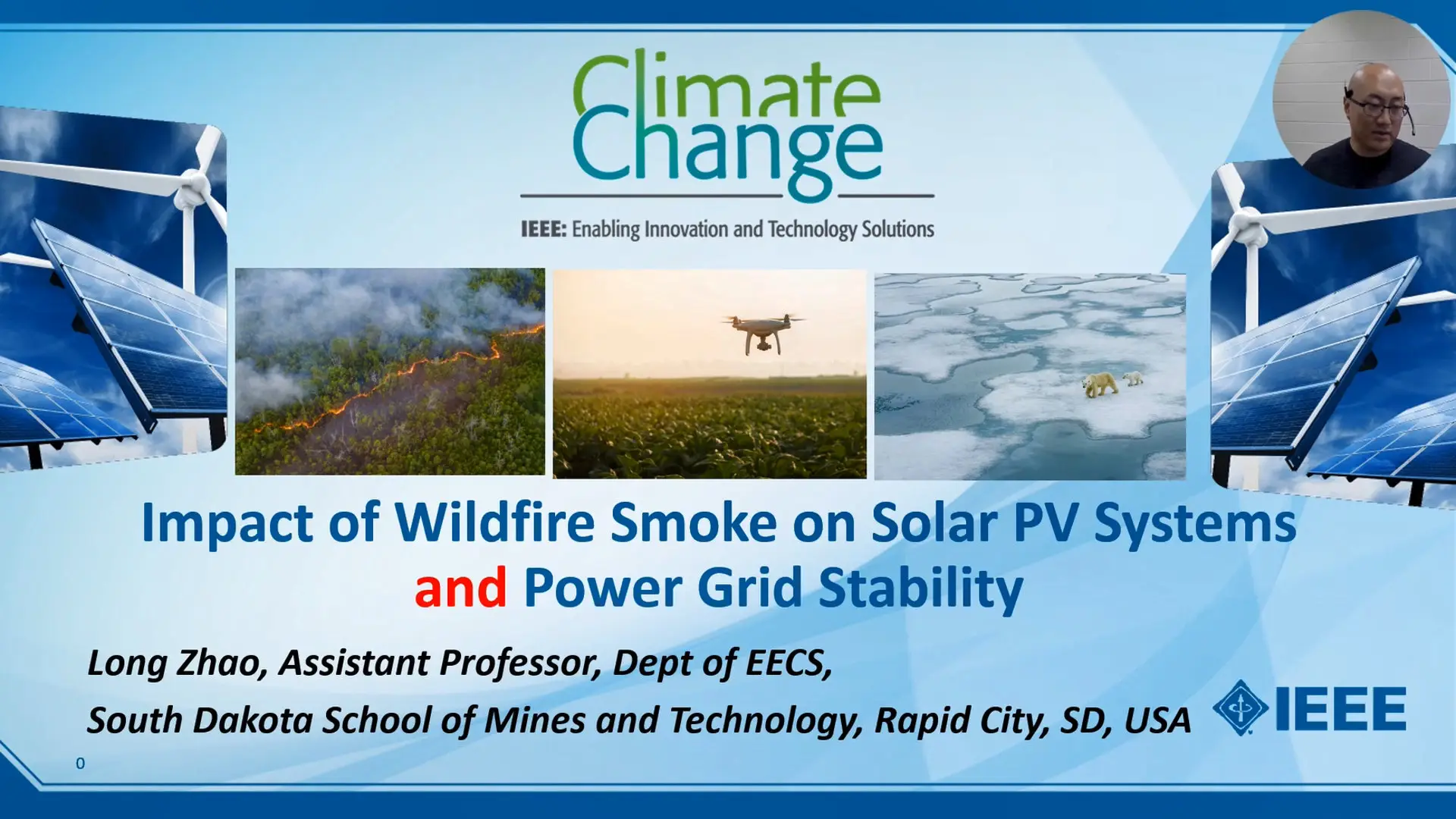 Impact of Wildfire Smoke on Solar PV Systems and Power Grid Stability