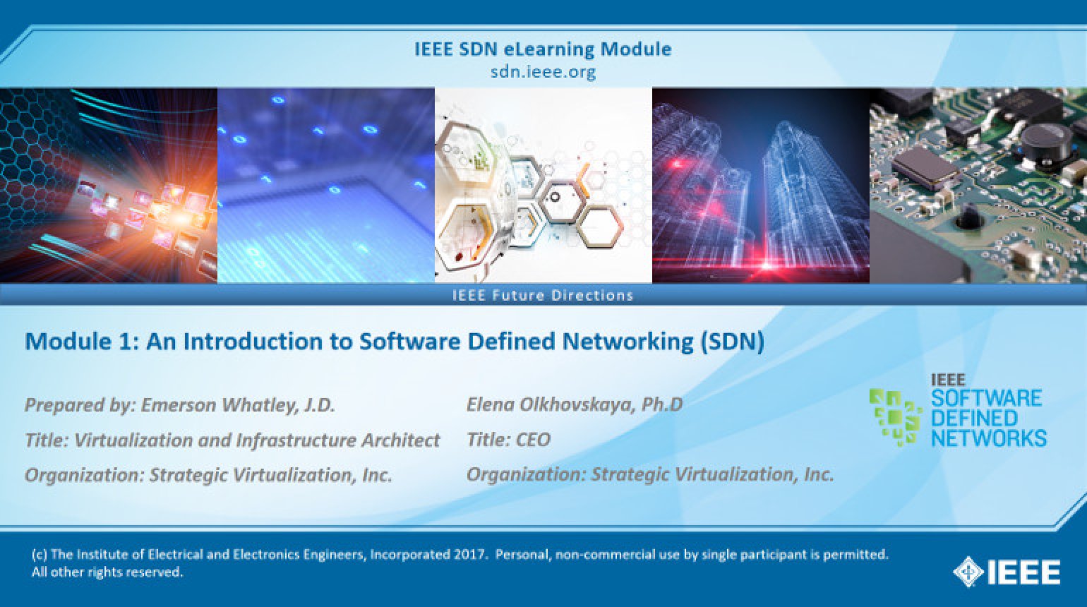 ONOS Module 1: An Introduction to Software Defined Networking (SDN)