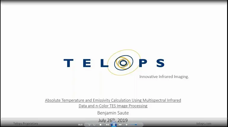 Absolute Temperature & Emissivity Calculation Using Multispectral Infrared Data & n-Color TES Image Processing