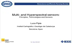Multi- and Hyperspectral Sensors: Principles, Technologies, and Sensors