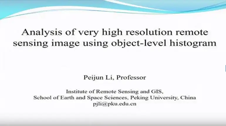 Analysis of Very High Resolution Remote Sensing Image Using Object Oriented Histogram