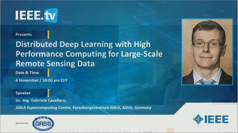 Distributed Deep Learning with High Performance Computing for Large Scale Remote Sensing Data