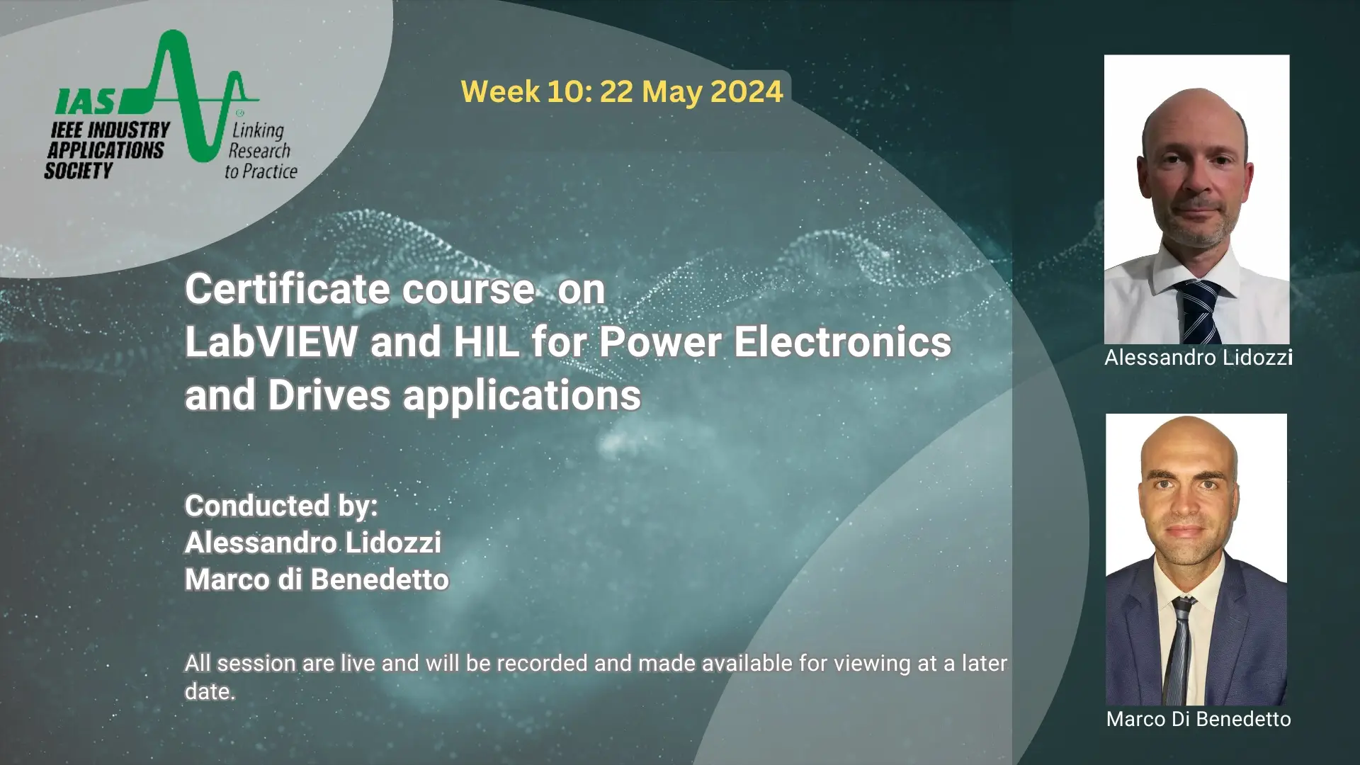 Week 10: Certificate Course on LabVIEW and HIL for Power Electronics and Drives Applications